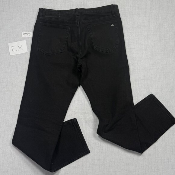 Rag & Bone Fit 3 Classic Fit Jean Black Cotton Blend Straight Leg Denim 33x32 - Picture 2 of 12